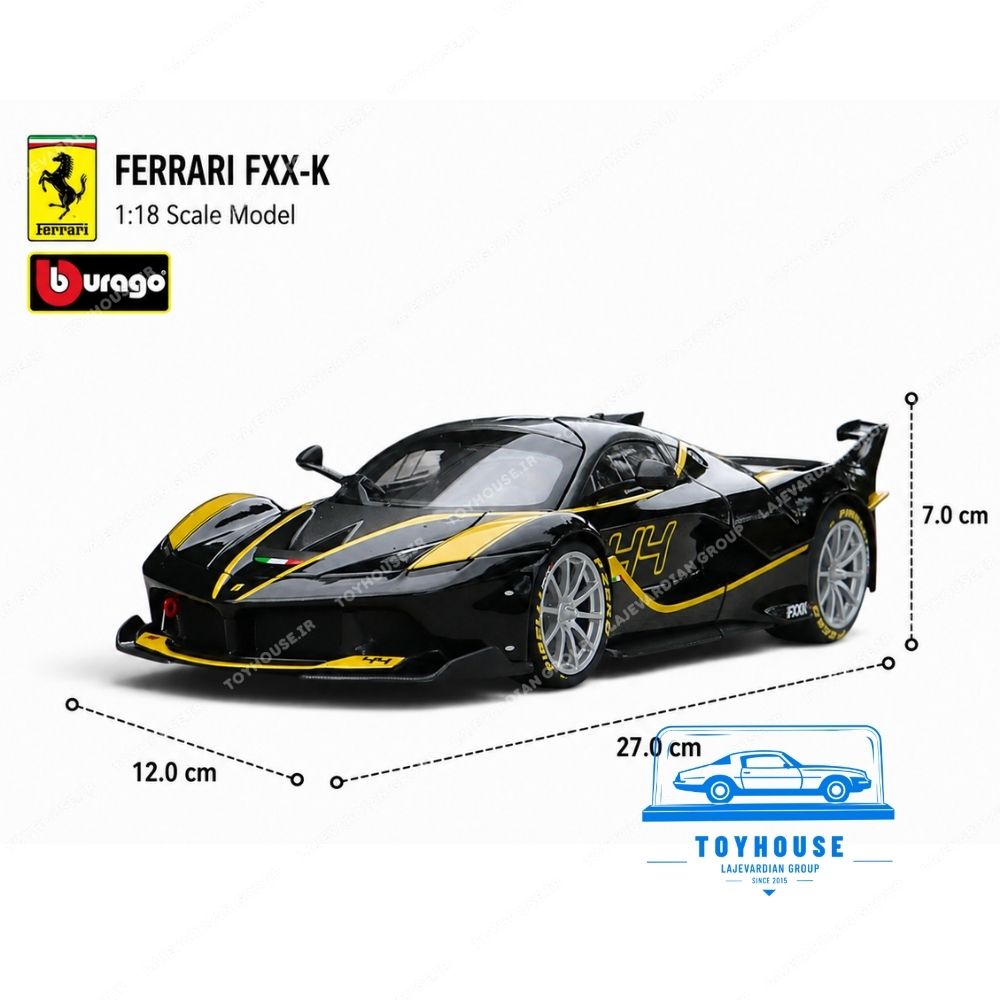 ماکت ماشین فراری FXX K بوراگو ۱:۱۸ - تصویر 5