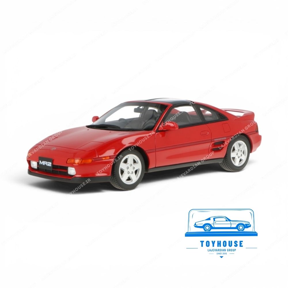 ماکت تویوتا MR2 ۱۹۸۹ قرمز کلاسیک ژاپنی JDM مقیاس ۱:۲۴ برند اطلس