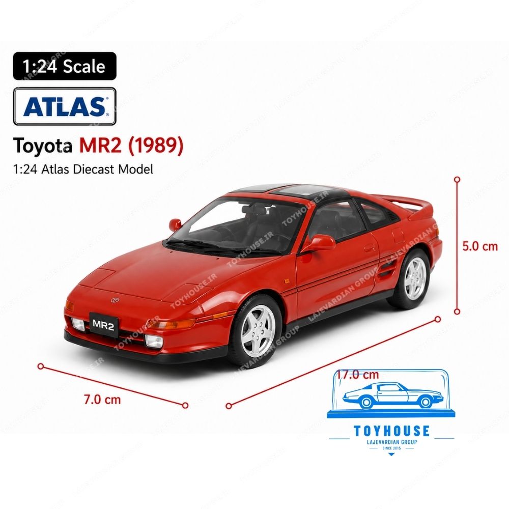 ماکت ماشین تویوتا MR2 مدل ۱۹۸۹ اطلس 1:24 - تصویر 3