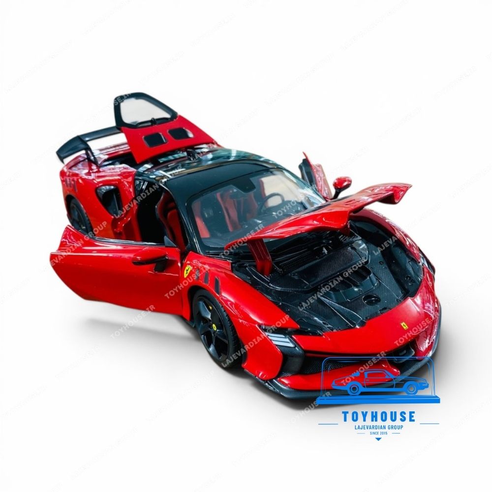 ماکت ماشین فراری SF90 XX استراداله بوراگو ۱:۱۸ - تصویر 4