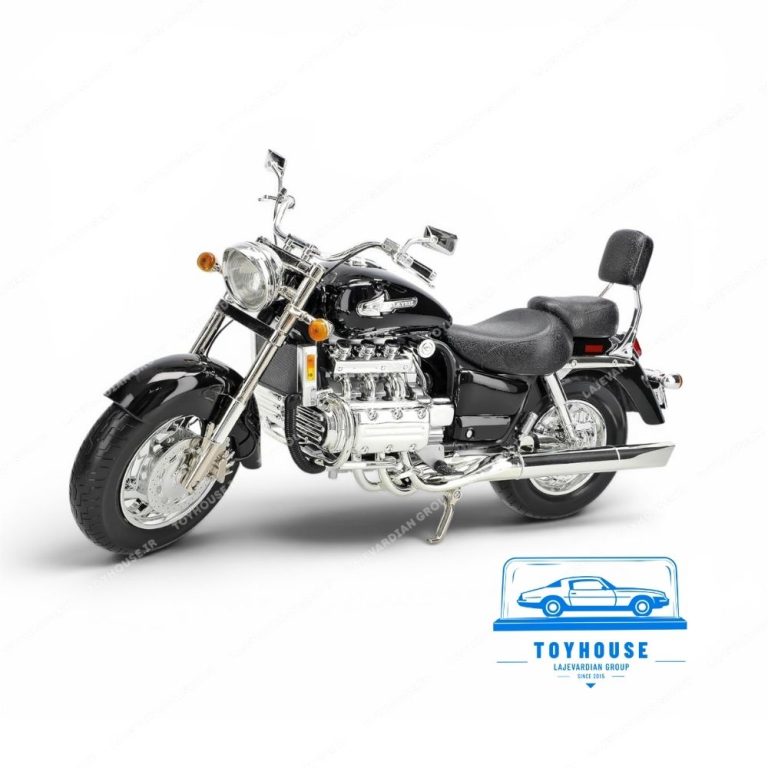 ماکت موتور سیکلت سوپر بایک هوندا والکری مشکی و نقره ای GL1500 CC موتور مکس ۱:۶
