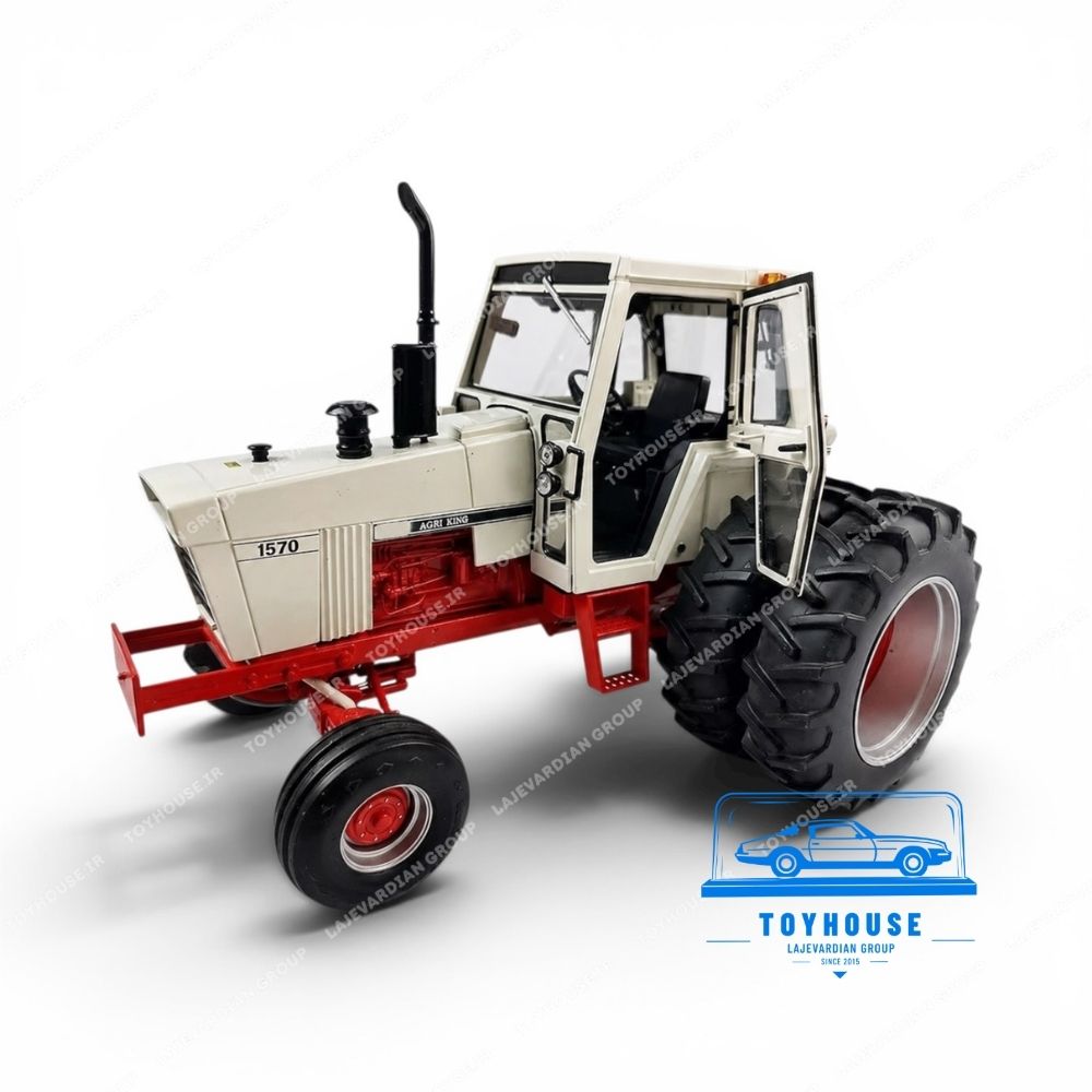 ماکت فلزی تراکتور آمریکایی کلاسیک اگری کینگ agri king ۱۵۷۰ سفید قرمز برند ارتل مقیاس ۱:۱۶