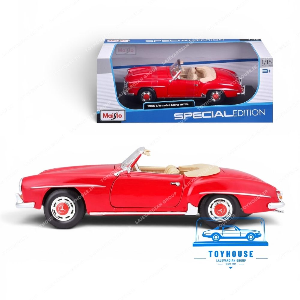 ماکت ماشین مرسدس بنز 190SL ۱۹۵۵ مایستو ۱:۱۸ - تصویر 4