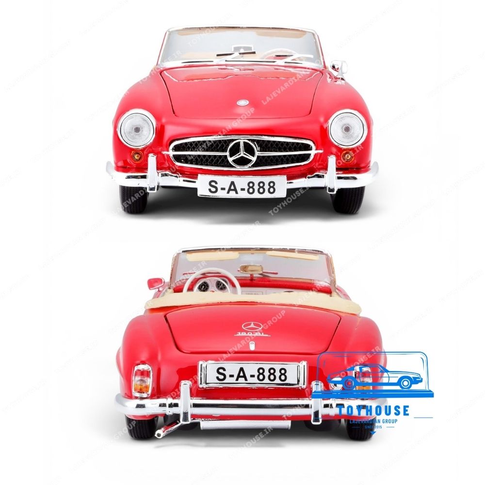 ماکت ماشین مرسدس بنز 190SL ۱۹۵۵ مایستو ۱:۱۸ - تصویر 6