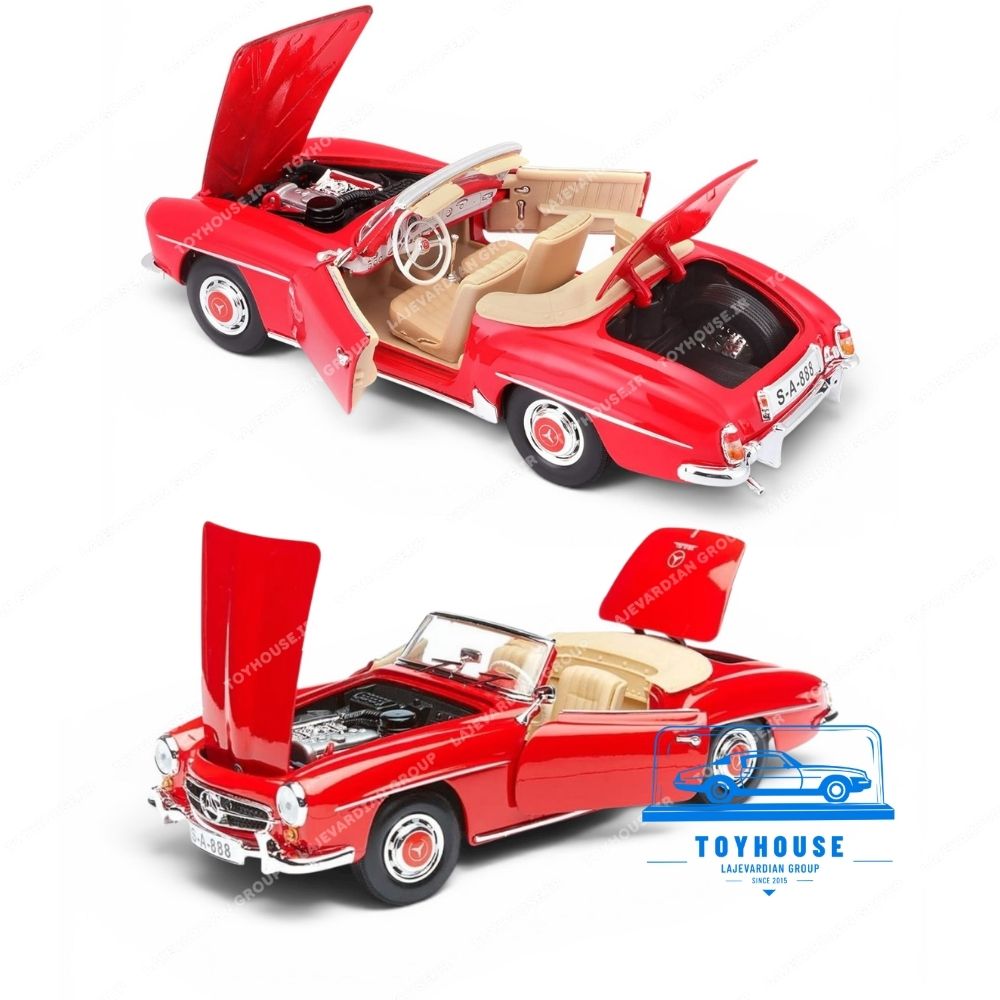 ماکت ماشین مرسدس بنز 190SL ۱۹۵۵ مایستو ۱:۱۸ - تصویر 2