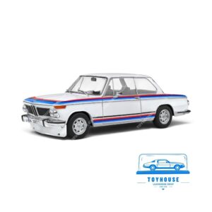 ماکت فلزی BMW 2002 tii Turbo Evocation سفید مدل ۱۹۷۱ سولیدو مقیاس ۱:۱۸ با درهای بازشو