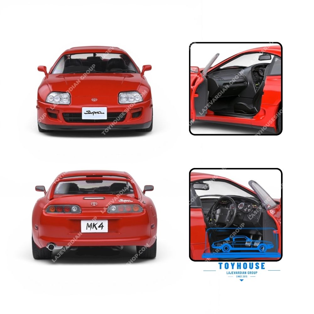 ماکت ماشین تویوتا سوپرا MK4 (A80) ۱۹۹۳ سولیدو ۱:۱۸ - تصویر 3
