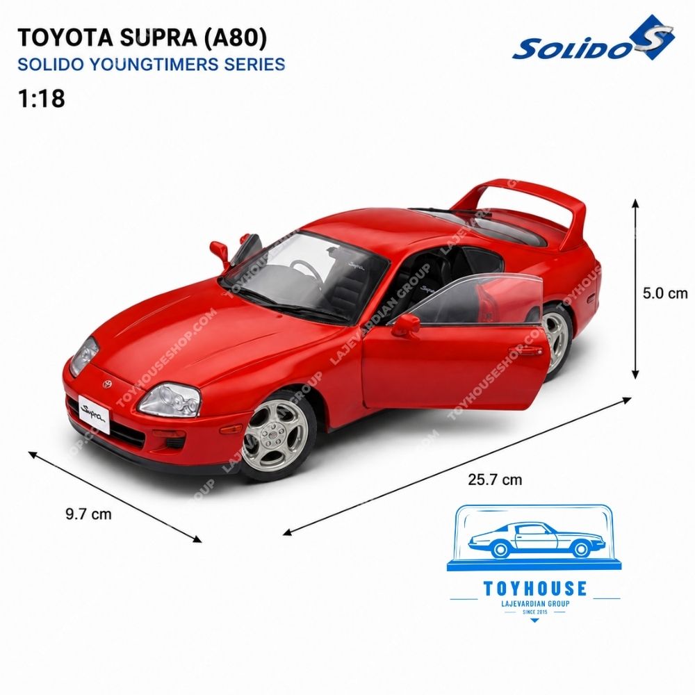 ماکت ماشین تویوتا سوپرا MK4 (A80) ۱۹۹۳ سولیدو ۱:۱۸ - تصویر 4