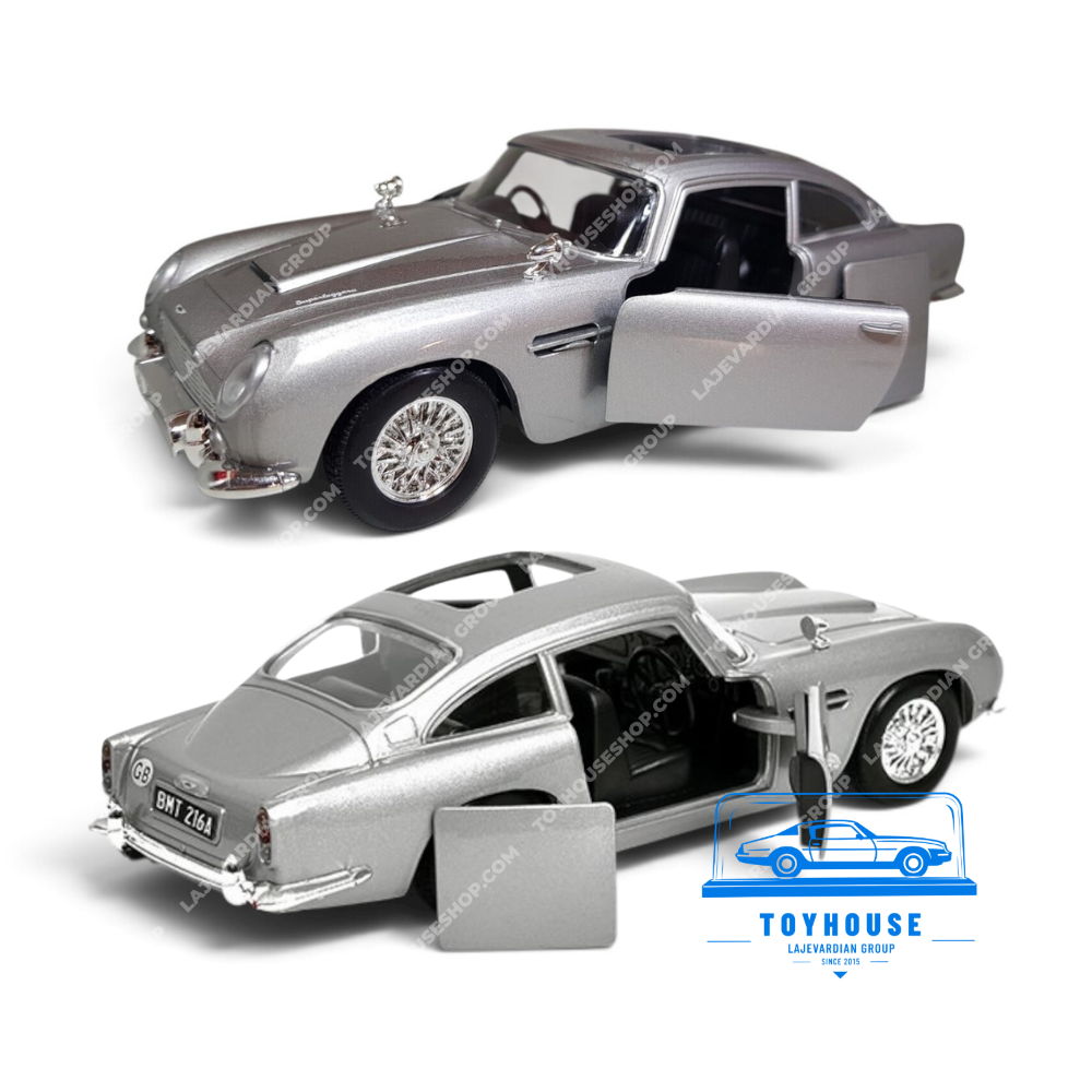 ماکت ماشین استون مارتین DB5 جیمز باند 007 گلدفینگر موتورمکس 1:24 - تصویر 6