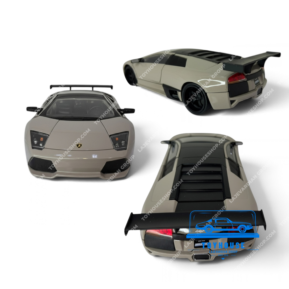 عکس چند زاویه ماکت Lamborghini Murcielago LP 640 جادا 1:24 نمای جلو، عقب، بالا و سه رخ عقب